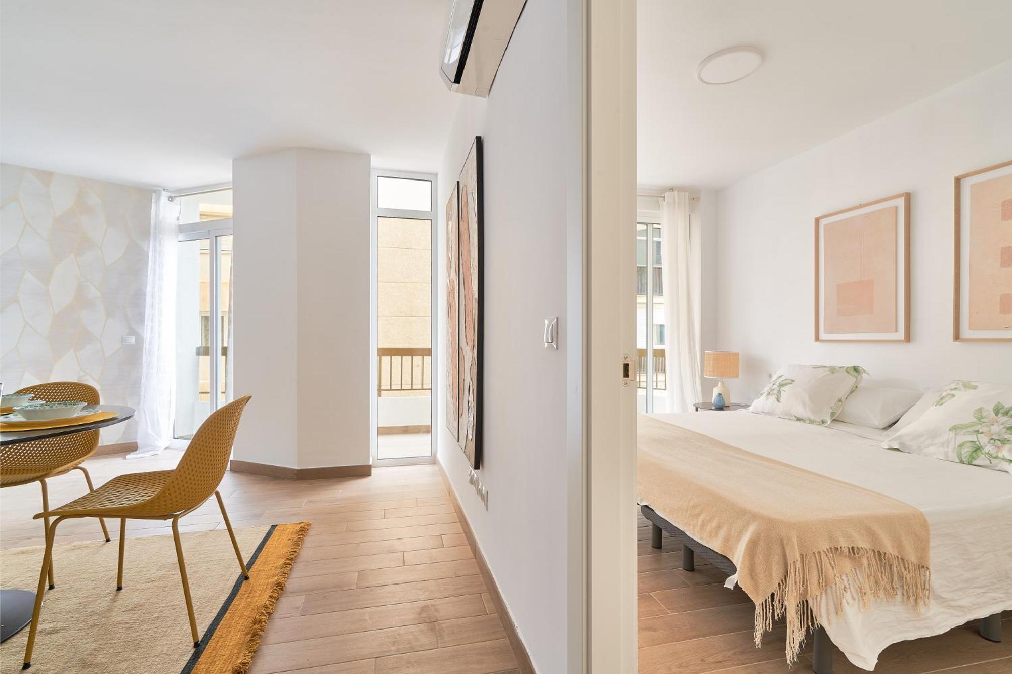 Apartamento en primera linea de playa en la Malagueta Málaga Exterior foto
